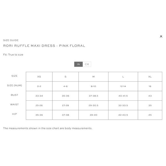 Petal & Pup Rori Pink Floral Ruffle Maxi Dress Size M - Picture 15 of 15